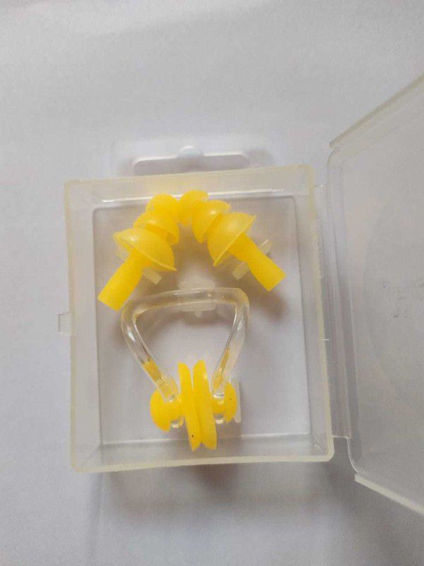dpays Nose and Ear Water Protector Nose Clip and Ear Clip for Swimmer EP35 Ear Plug & Nose Clip  (Yellow)