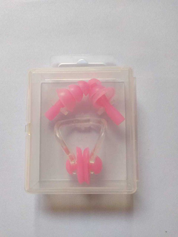 dpays Nose and Ear Water Protector Nose Clip and Ear Clip for Swimmer EP65 Ear Plug & Nose Clip  (Pink)