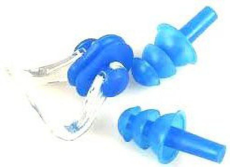 dpays Swimming Nose Clip and Ear Plugs with a Case Box Ear Plug & Nose Clip  (Blue)