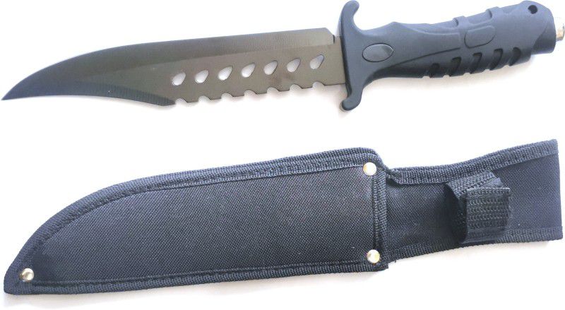 MORROSSO COLUMBIA BLACK Fixed Blade Knife, Knife, Pocket Knife, Combat Knife, Survival Knife, Campers Knife, Diver's Knife, Throwing Knife, Boot Knife, Dagger, Pocket Knife  (Black)