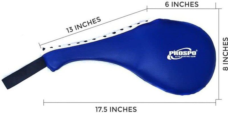 PROSPO TEAKWONDO Kick Pad Single, Fan Pad, Single Clapper (Blue) Focus Pad  (Blue)