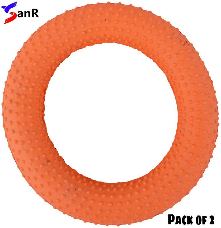 SanR Tnnikoit rubbr Dottd gripr ring orang pack of 2 Rubber Tennikoit Ring  (Pack of 2)