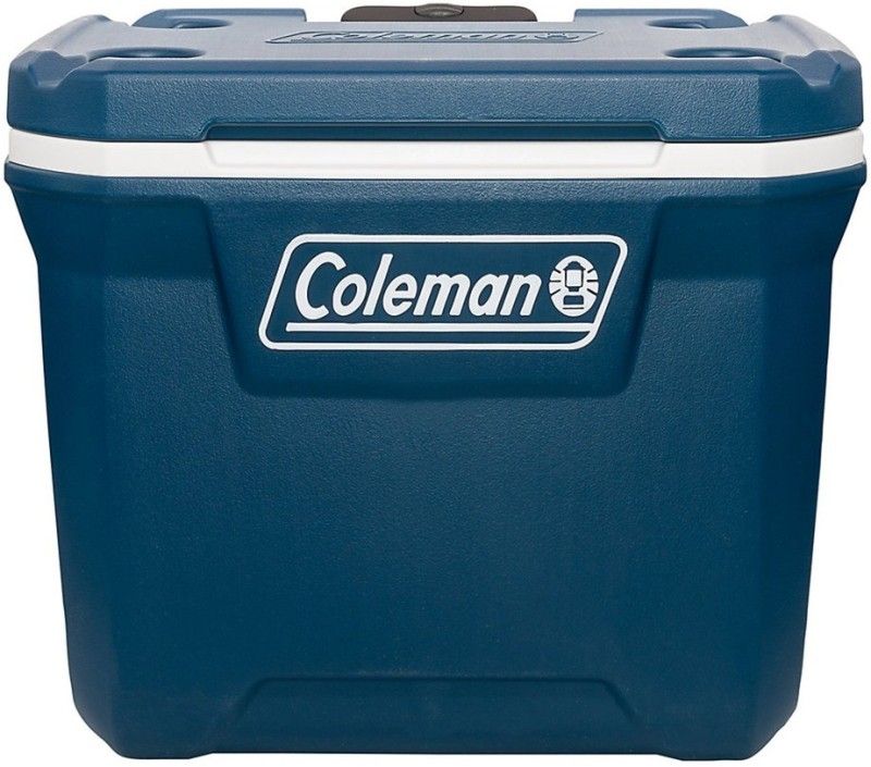 COLEMAN 50qt/48 Ltr Xtreme Wheeled Cooler Grey Outdoor Camping ice Box 47.3L, cooler box with 2 wheels and handle, holds ice for up to 5 days, blue  (Blue, Grey, 48 L)