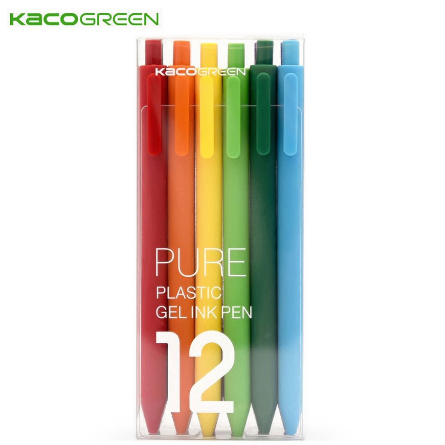 Xiao-mi Mijia KACO 12 Colors Rainbow Colorful Sign Pen 0.5mm Refill Write Length 400m For Children Gift