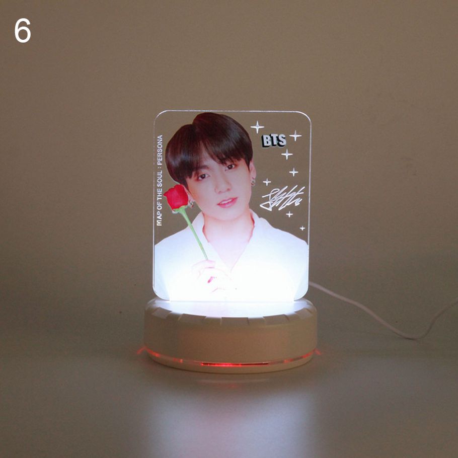 Ehousehold Kpop BTS Map of The Soul Persona 7 Colors LED Night Light Table Desk Lamp Gift
