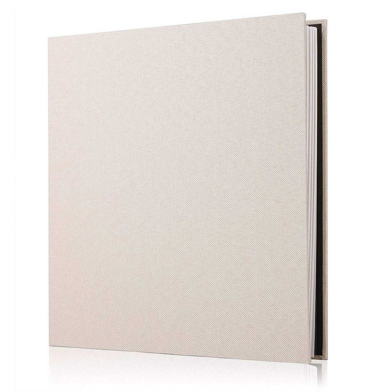 Photo Album Scrapbook Linen DIY Memory Book Thick Pages with Protective Film Save Images Permanently,Best Gift Choice
