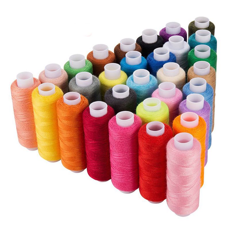 30 Spool Sewing Thread, 250 Yard Each Assorted Spool Threads Sewing Thread Bobbins Of Colorful Assorted Thread Spool for Embroidery Machine Use:Multicolor
