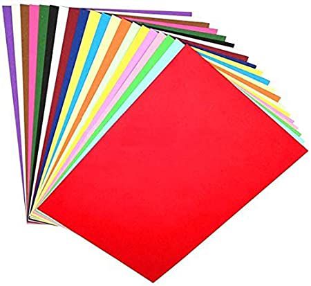 A4 Size Premium Colored Paper Sheets For Art & Craft Projects School Colleges (Pack of 100 Sheets)