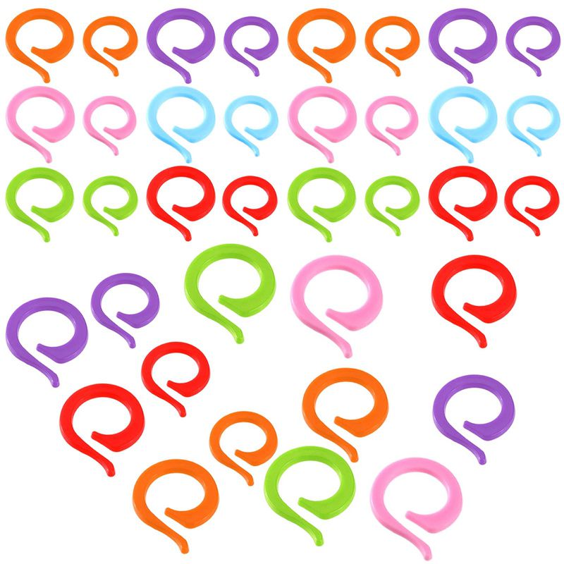 200Pcs Knitting Stitch Rings Colorful Crochet Markers Stitch Marker Ring Sewing Accessories Plastic Knit Split Ring