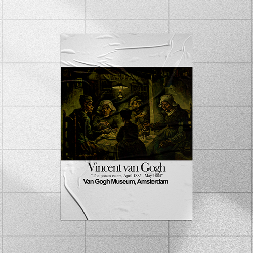 Vincent van Gogh Sticker poster 02 a3 and a4 size