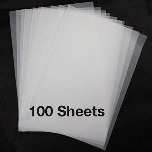 Tracing paper , A4 Size (8.3"x11.7") Screen Printing Inkjet Tracing paper Rubber print Tracing paper Tracing Drawing Animation T-shirt printing paper Transparency paper - 100 pcs