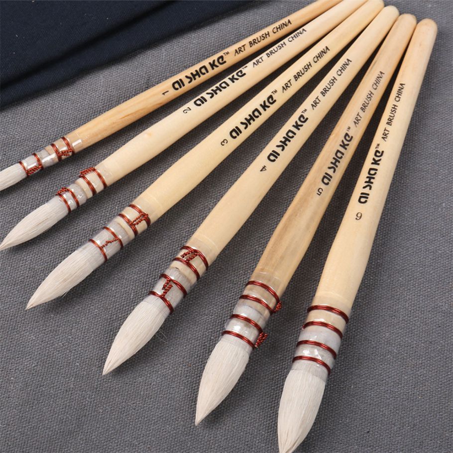 Professional Detail Paint Brush Art Painting Brushes for Watercolor & Oil Drawing Painting Supplies Models