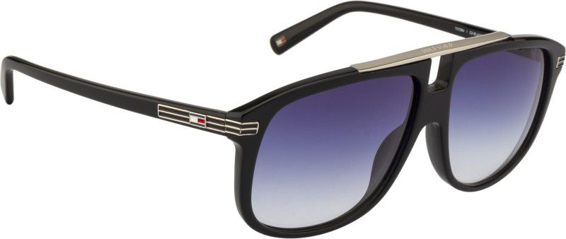 Gradient Aviator Sunglasses (60)  (For Men & Women, Blue)