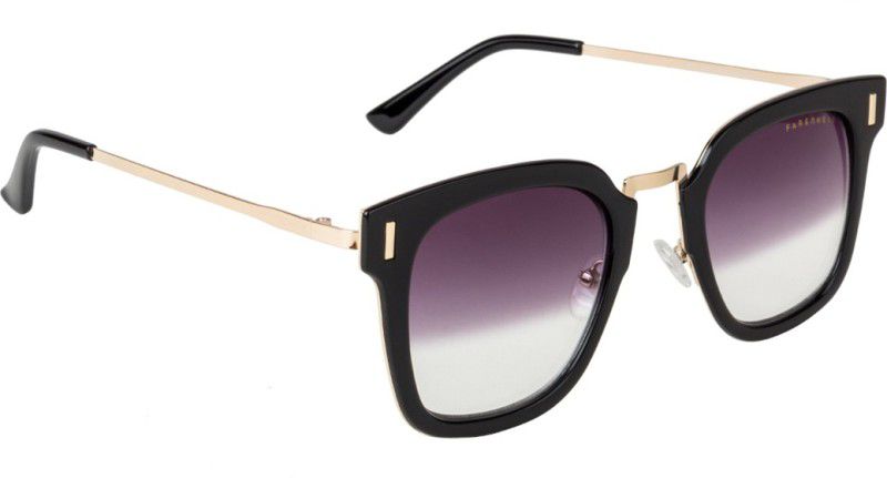 UV Protection Retro Square Sunglasses (51)  (For Women, Grey)