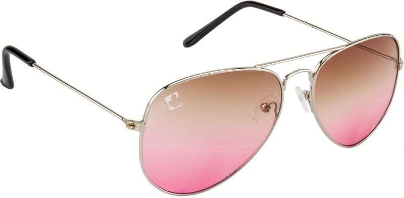 Aviator Sunglasses (Free Size)  (For Men, Brown, Pink)