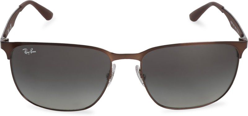 Gradient Wrap-around Sunglasses (Free Size)  (For Men & Women, Grey)