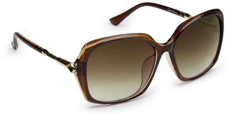 UV Protection Over-sized Sunglasses (65)  (For Women, Brown)