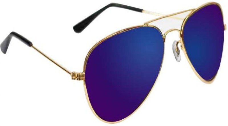 Aviator Sunglasses (55)  (For Men, Blue)