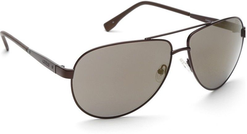 Mirrored Aviator Sunglasses (Free Size)  (For Men & Women, Grey, Golden)