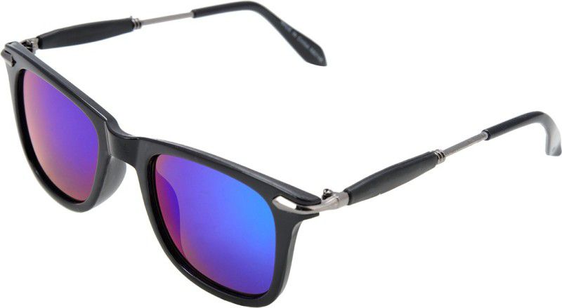 UV Protection Wayfarer Sunglasses (Free Size)  (For Men & Women, Blue)