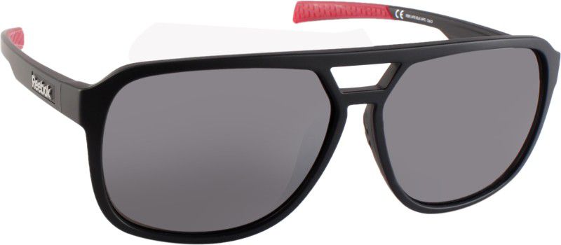 Polarized Retro Square Sunglasses (58)  (For Men & Women, Grey)