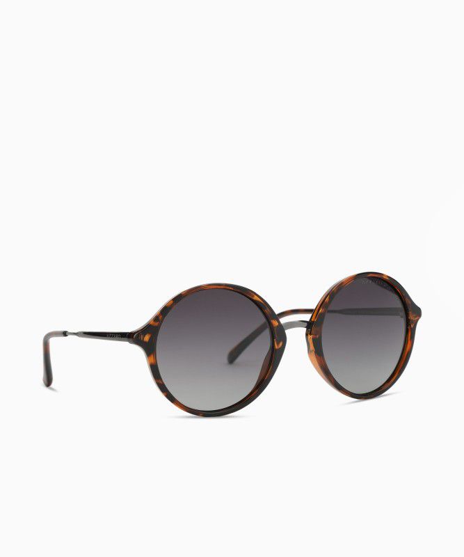 Polarized Round Sunglasses (53)  (For Men, Grey)