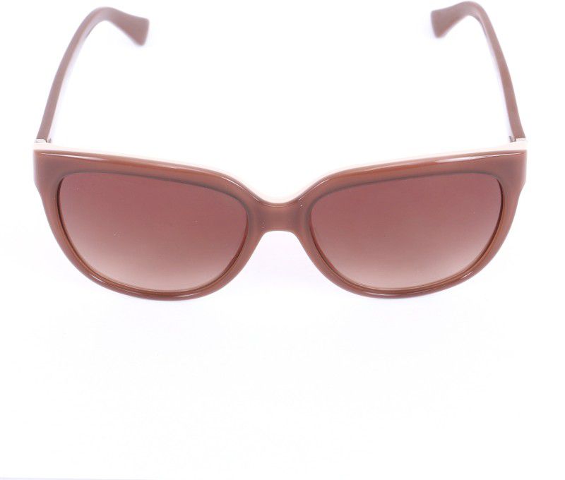 Gradient Retro Square Sunglasses (55)  (For Men & Women, Brown)