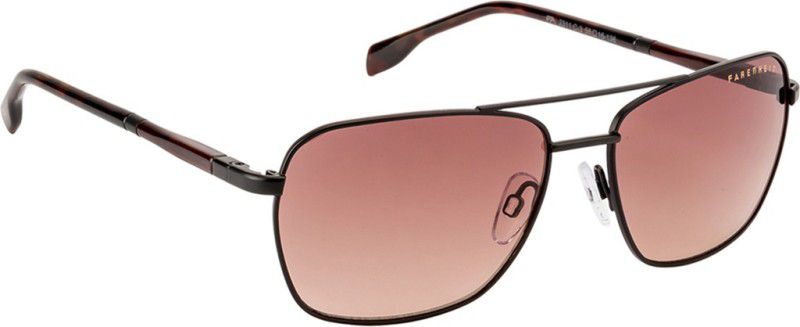 UV Protection Rectangular Sunglasses (58)  (For Men & Women, Brown)