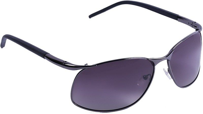 Oval Sunglasses (54)  (For Men, Black)