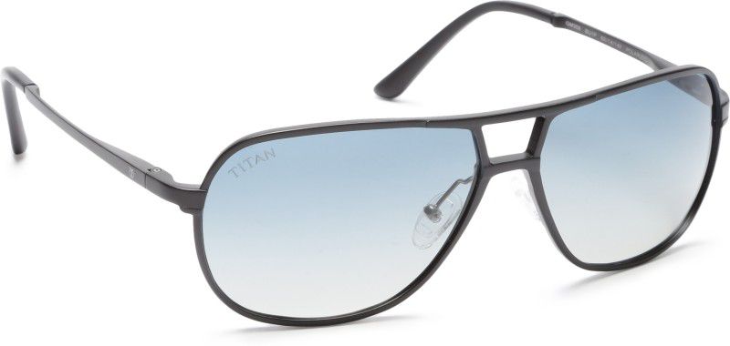 Polarized Rectangular Sunglasses (Free Size)  (For Men, Blue)