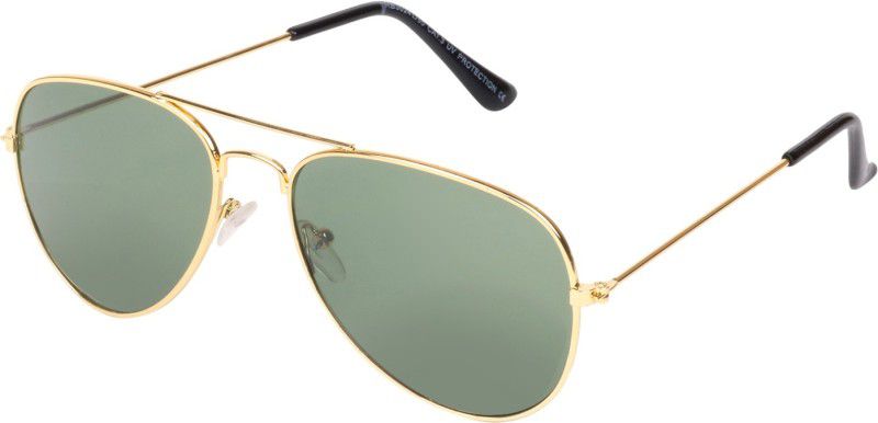 UV Protection Aviator Sunglasses (Free Size)  (For Men & Women, Green)