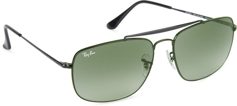 Gradient Retro Square Sunglasses (Free Size)  (For Men, Grey)