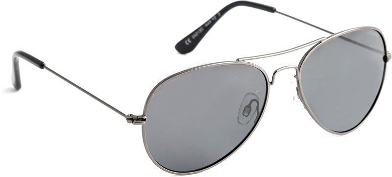 UV Protection, Polarized Aviator Sunglasses (Free Size)  (For Men & Women, Silver)