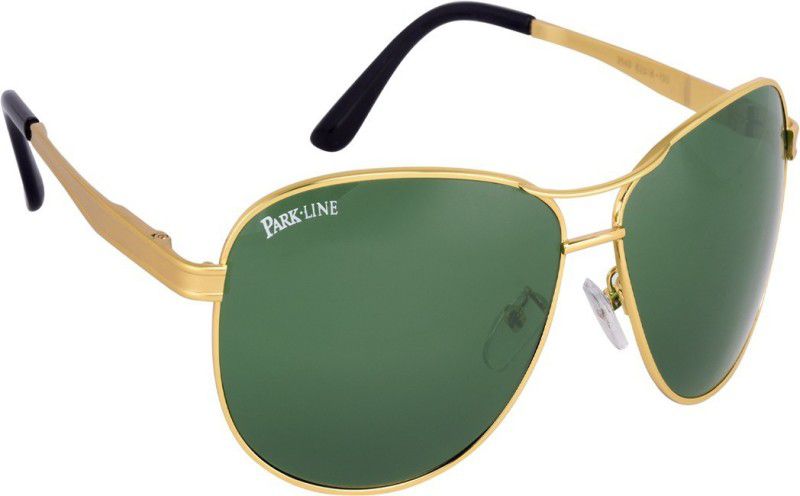UV Protection Aviator Sunglasses (56)  (For Men & Women, Green)