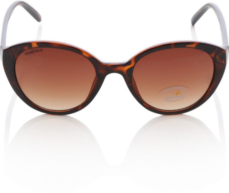 Gradient Rectangular Sunglasses (Free Size)  (For Women, Brown)