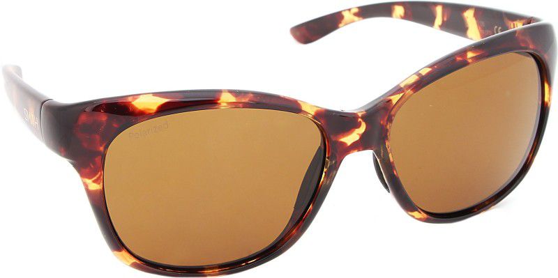 Polarized Round Sunglasses (Free Size)  (For Women, Brown)