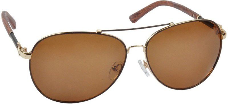 Aviator Sunglasses (Free Size)  (For Men, Brown)