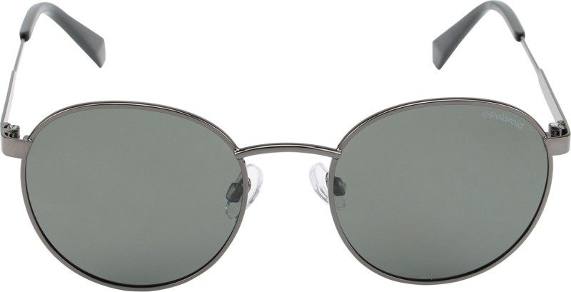 Polarized Round Sunglasses  (For Men & Women, Green)