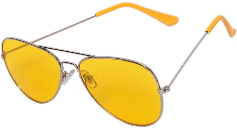 UV Protection Aviator Sunglasses (55)  (For Men & Women, Yellow)