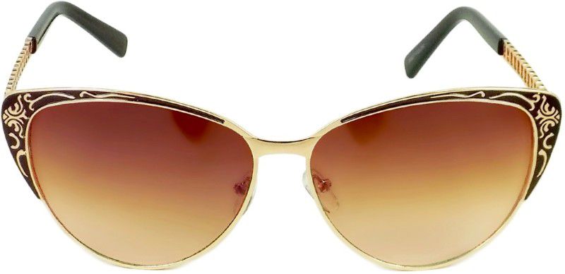 Gradient Cat-eye Sunglasses (45)  (For Women, Brown)
