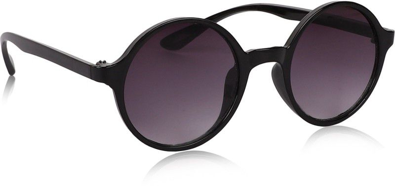 UV Protection, Riding Glasses Round, Sports Sunglasses (Free Size)  (For Men & Women, Black)