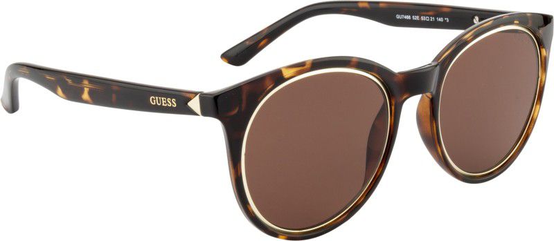 UV Protection Cat-eye Sunglasses (53)  (For Women, Brown)