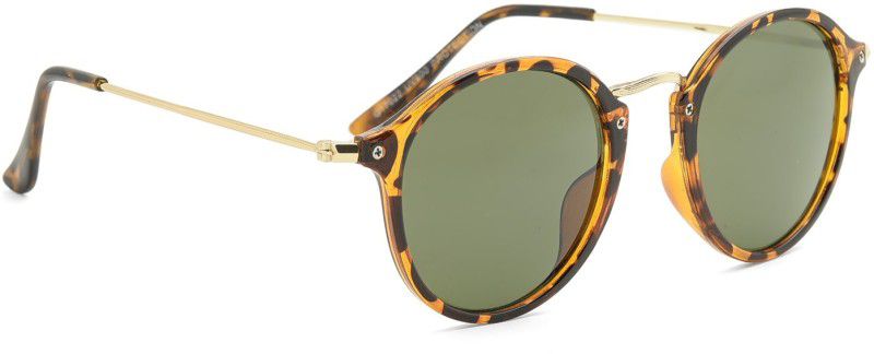 UV Protection Round Sunglasses (50)  (For Men & Women, Green)