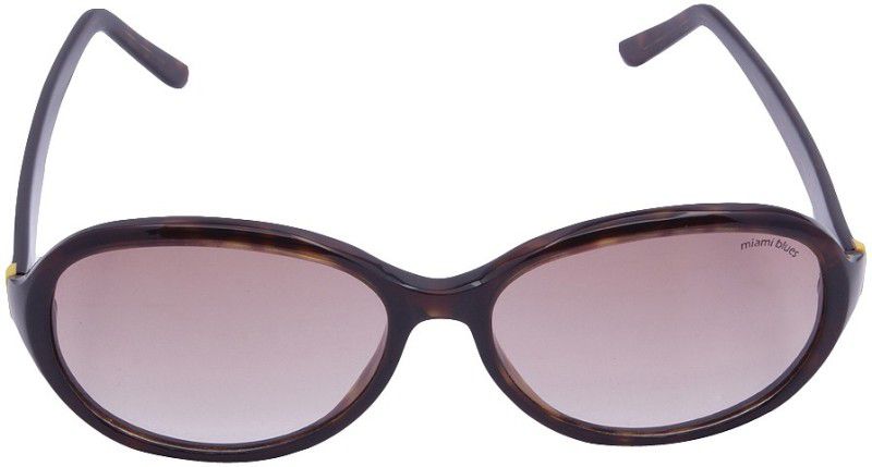 Oval Sunglasses (Free Size)  (For Women, Brown)
