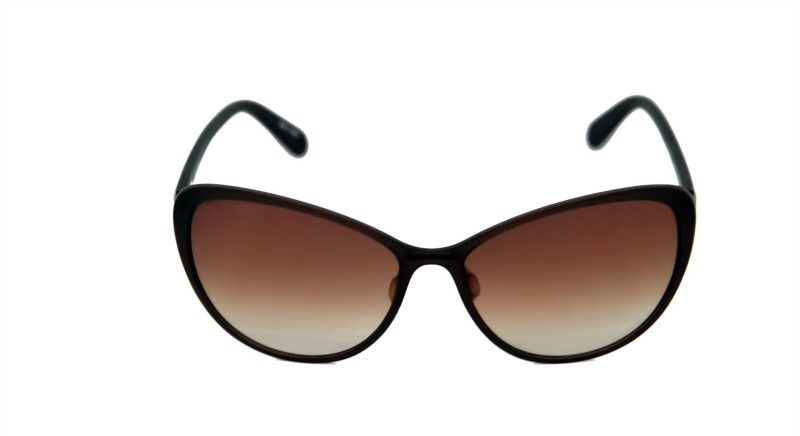 Gradient Cat-eye Sunglasses (58)  (For Men & Women, Brown)