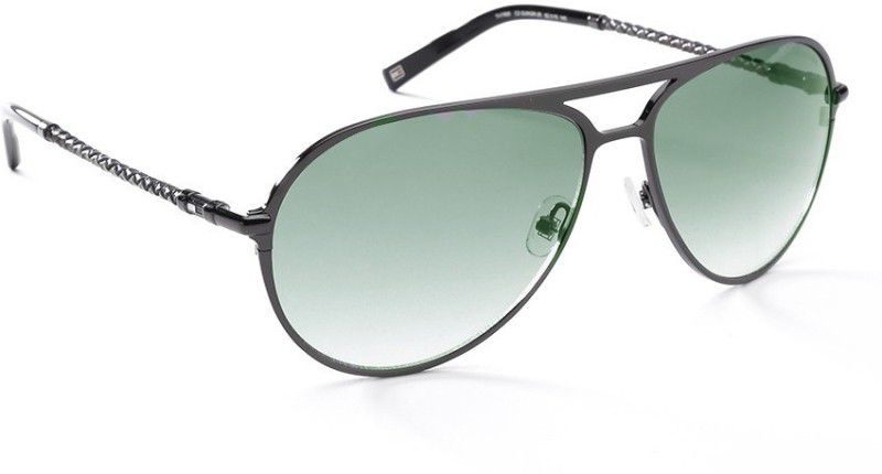 Gradient Aviator Sunglasses (59)  (For Men & Women, Green)