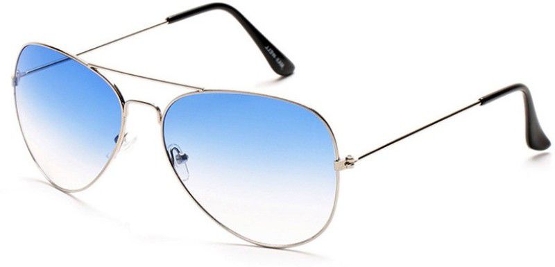 UV Protection Aviator Sunglasses (Free Size)  (For Men & Women, Blue, Clear)