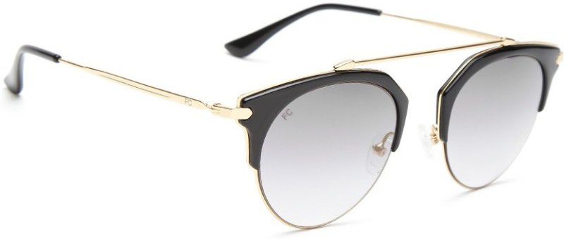 Mirrored Cat-eye Sunglasses (Free Size)  (For Women, Grey, Golden)