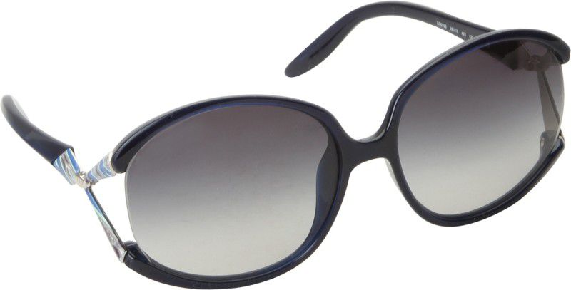 Oval Sunglasses (54)  (For Women, Blue)