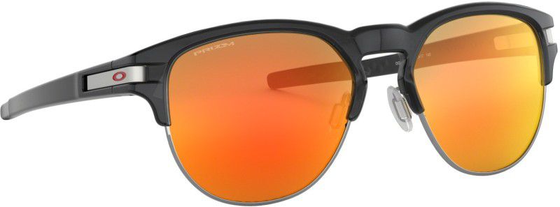 LATCH KEY Clubmaster Sunglass  (For Men, Red)